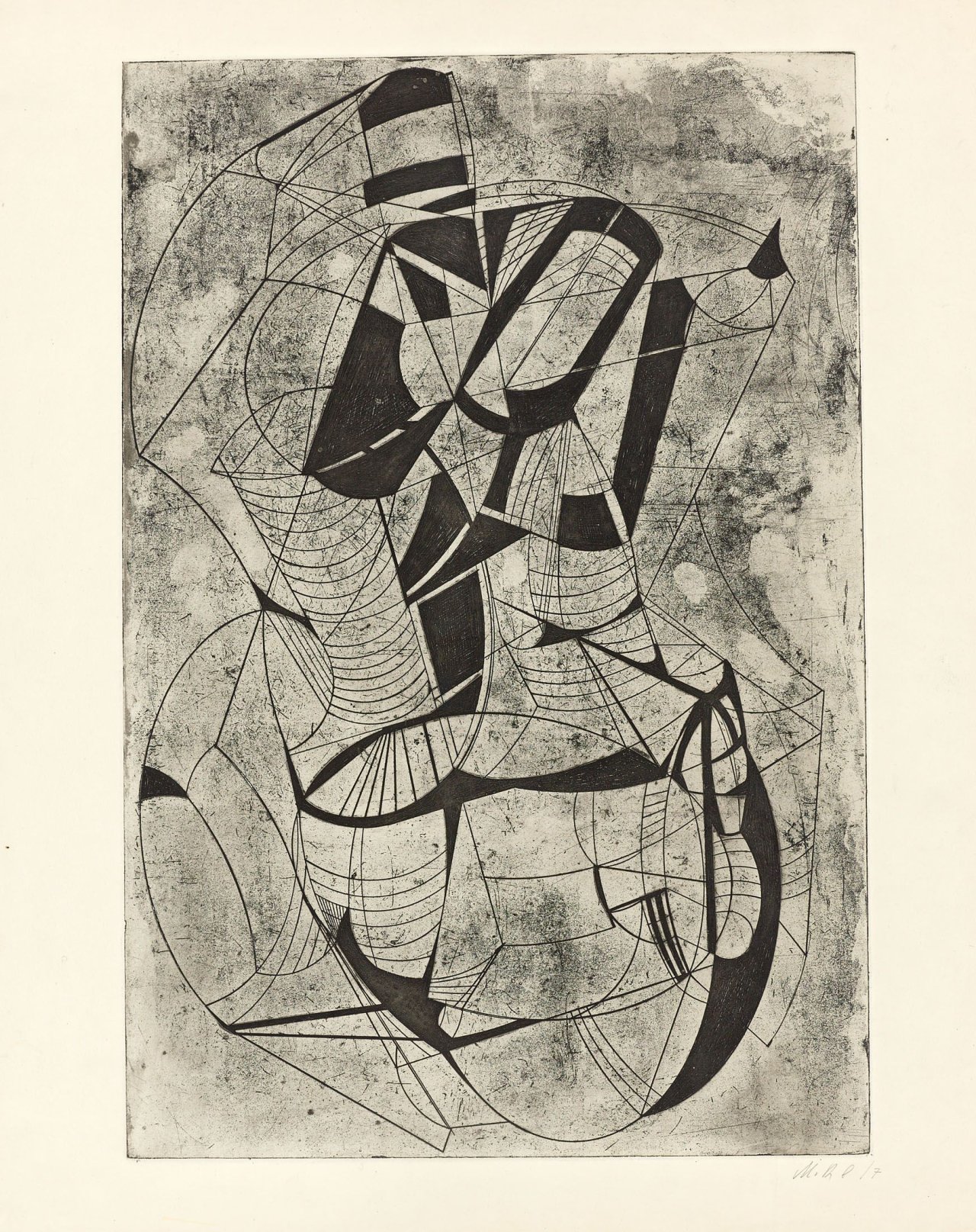 Auf diesem Bild ist das folgende Kunstwerk zu sehen: Josef Mikl. Ohne Titel.