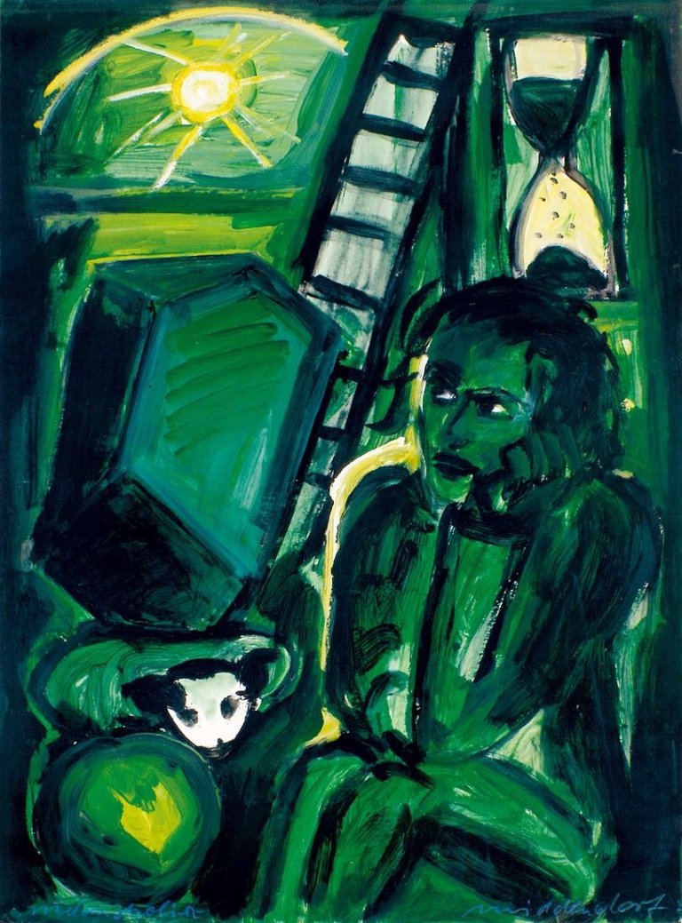 Auf diesem Bild ist das folgende Kunstwerk zu sehen: Helmut Middendorf. „Melancholia“. 1985.