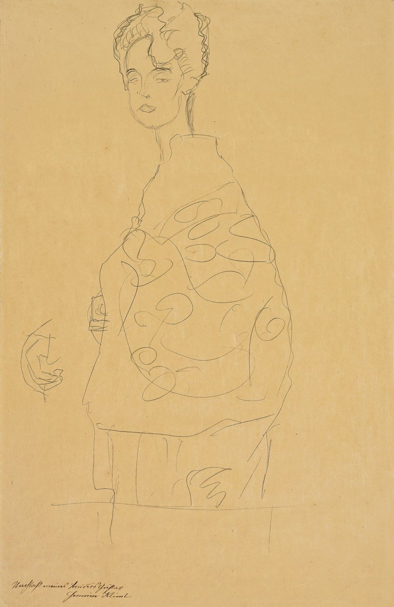 This picture shows the following artwork: Gustav Klimt. Studie zu: „Die Freundinnen“. Um 1916/17.
