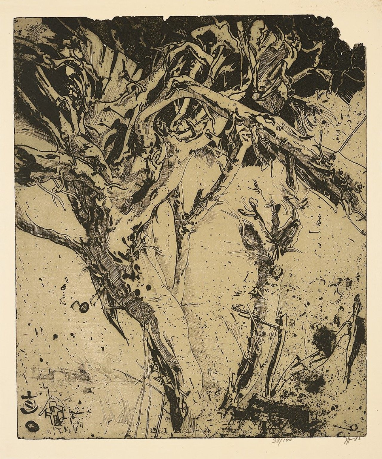 This picture shows the following artwork: Horst Janssen. „Laokoon“. 1986.