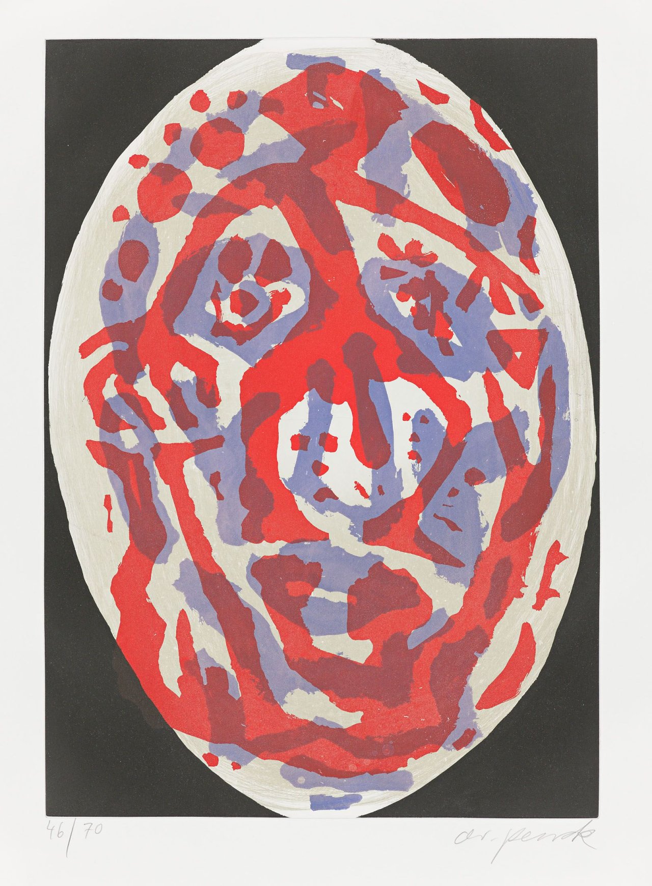 This picture shows the following artwork: A.R. Penck. Untitled. 1997.