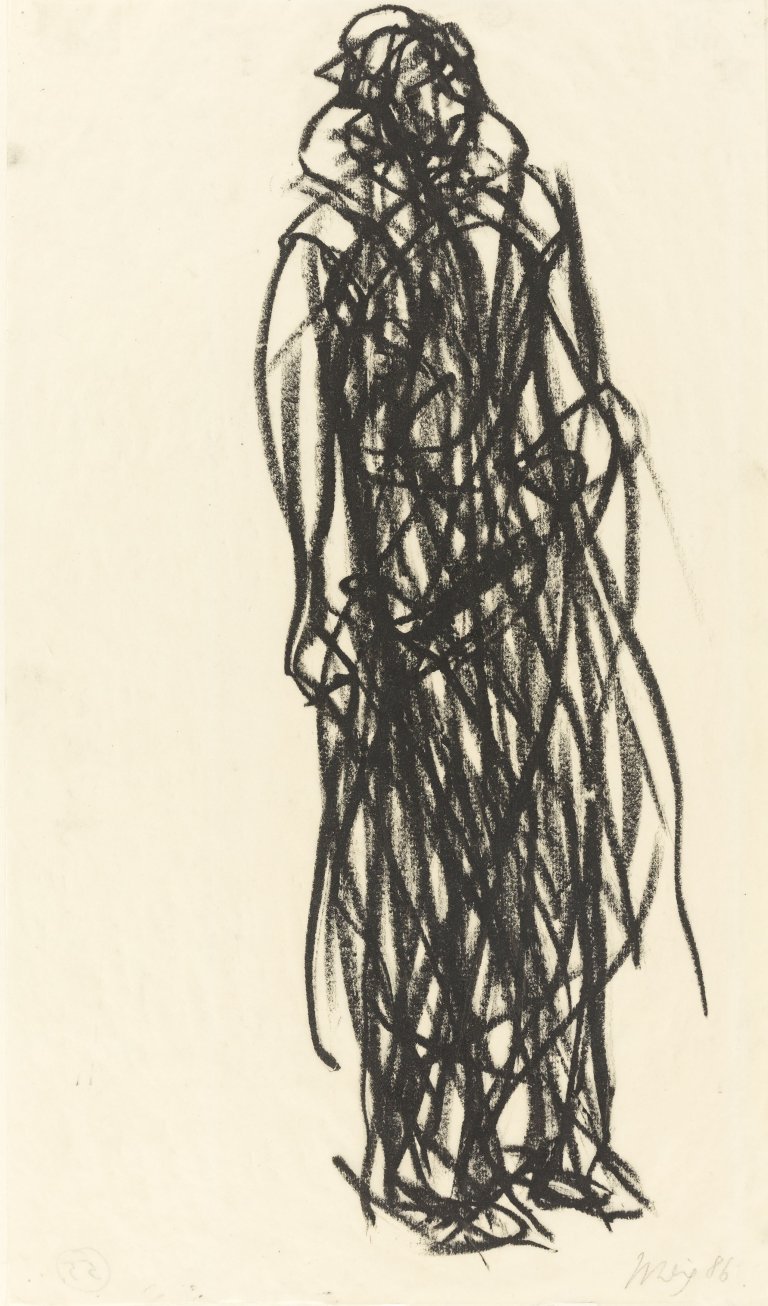 Auf diesem Bild ist das folgende Kunstwerk zu sehen: Max Uhlig. Figur. 1986.