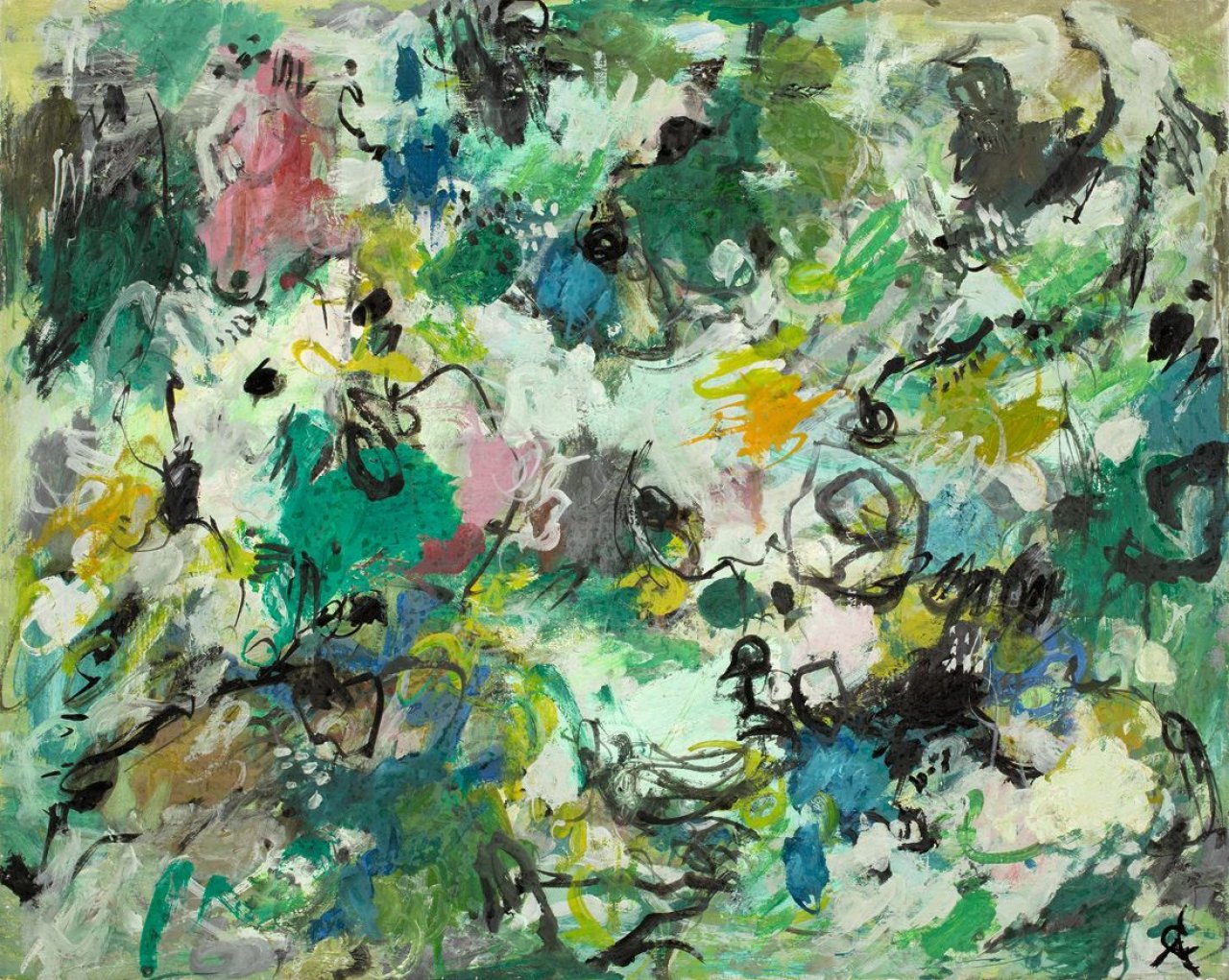 Auf diesem Bild ist das folgende Kunstwerk zu sehen: Rolf Cavael. „N°71/Mi4“. 1971.