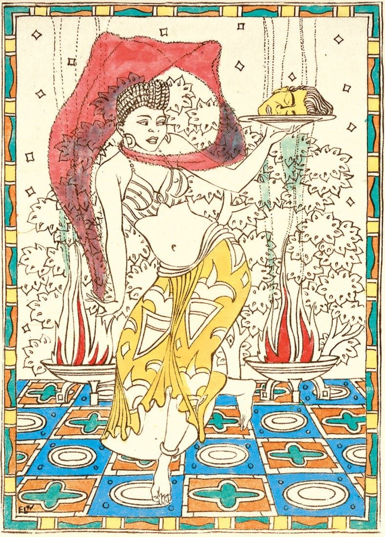 Auf diesem Bild ist das folgende Kunstwerk zu sehen: Elfriede Lohse-Wächtler. Salomé. Um 1918.