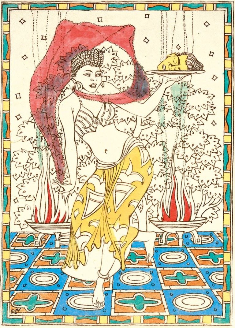 Auf diesem Bild ist das folgende Kunstwerk zu sehen: Elfriede Lohse-Wächtler. Salomé. Um 1918.
