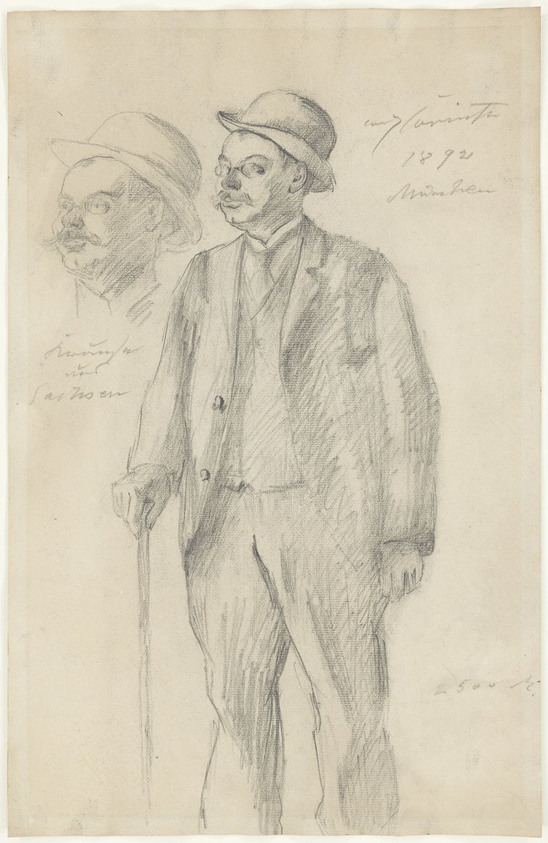 This picture shows the following artwork: Lovis Corinth. „Krause aus Sachsen“. 1892.