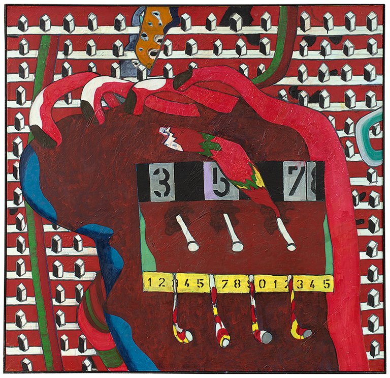 Auf diesem Bild ist das folgende Kunstwerk zu sehen: Ulrich Knispel. „Zahlentastatur II“. Um 1972.