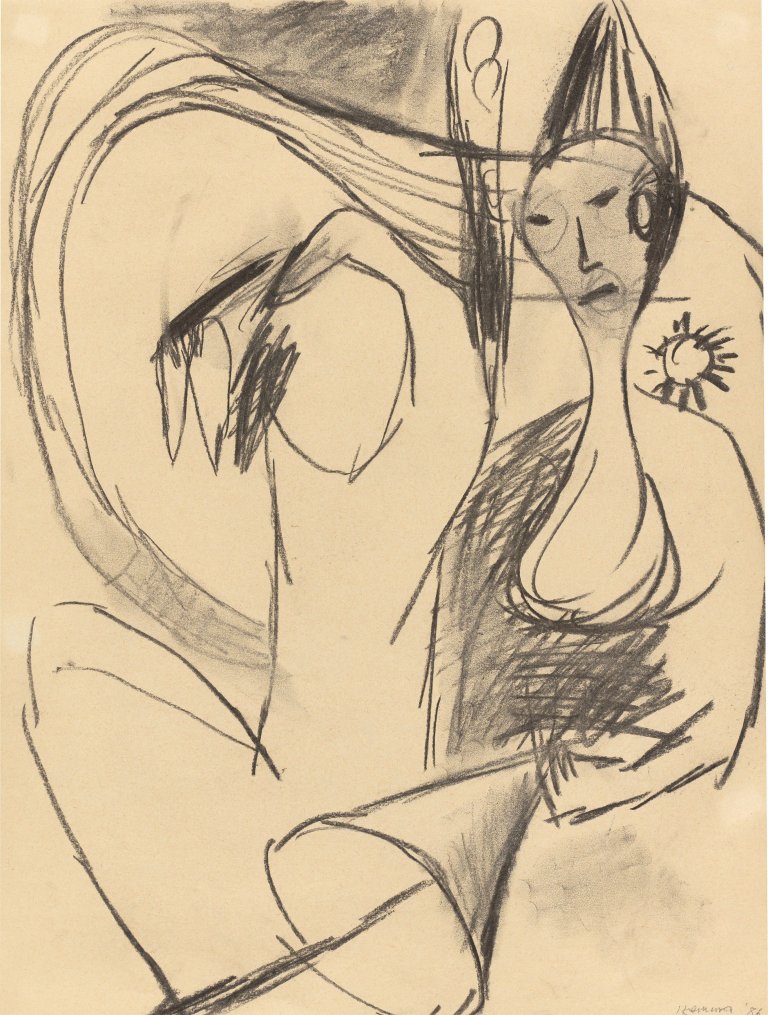 Auf diesem Bild ist das folgende Kunstwerk zu sehen: Leiko Ikemura. Ohne Titel. 1986.
