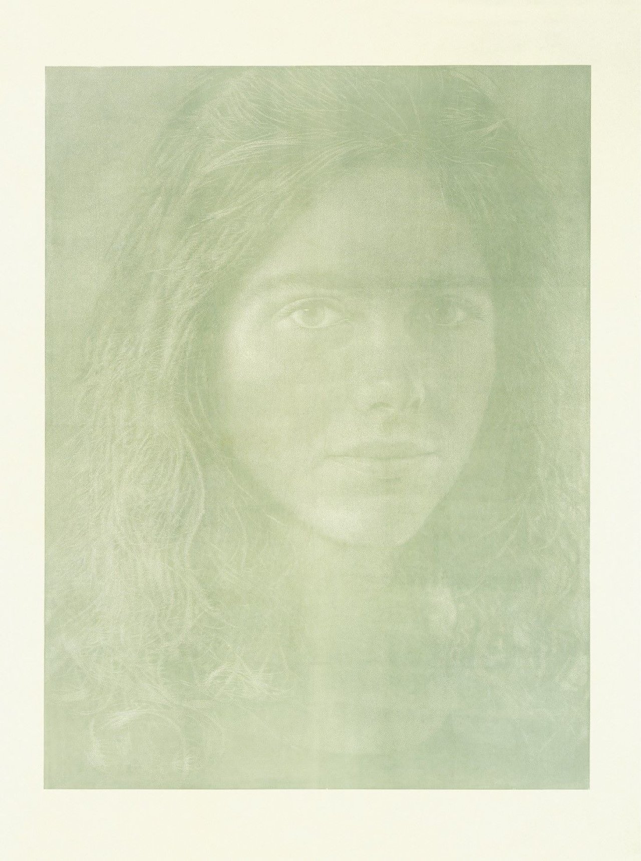 Auf diesem Bild ist das folgende Kunstwerk zu sehen: Franz Gertsch. „Dominique“. 1988.