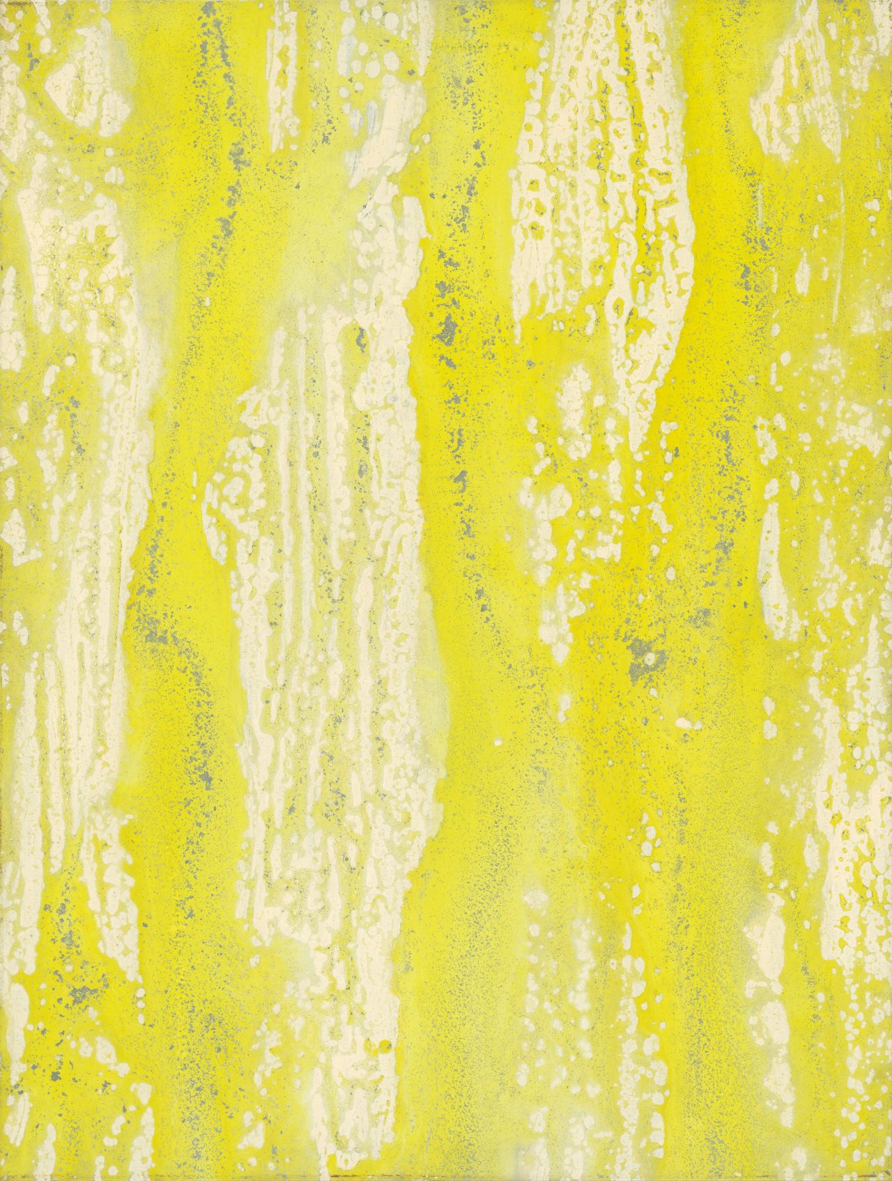Auf diesem Bild ist das folgende Kunstwerk zu sehen: Judit Reigl. „Hydrogen, Photon, Neutrinos (Fragment)“. 1984.