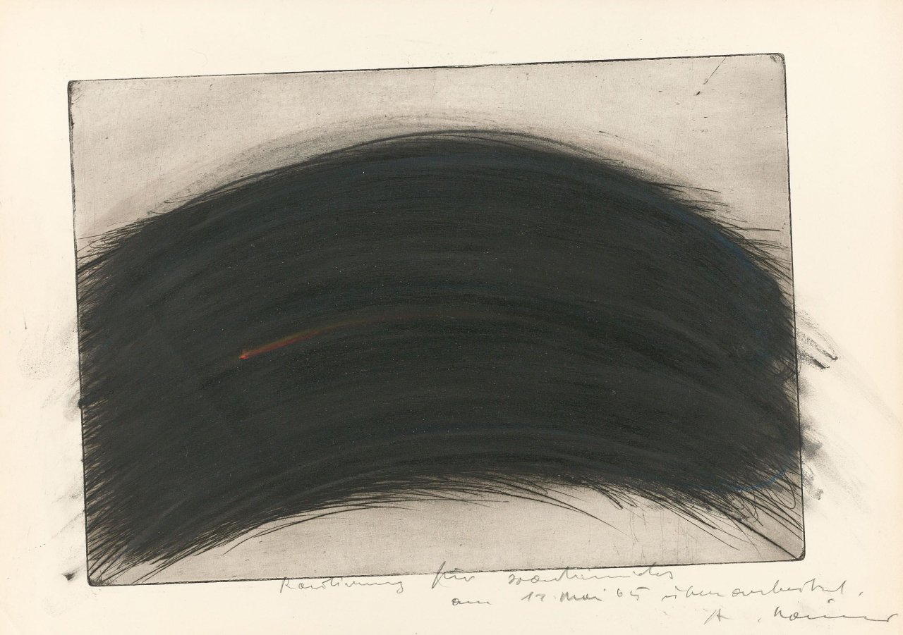 Auf diesem Bild ist das folgende Kunstwerk zu sehen: Arnulf Rainer. „Busenmonument“. 1963.