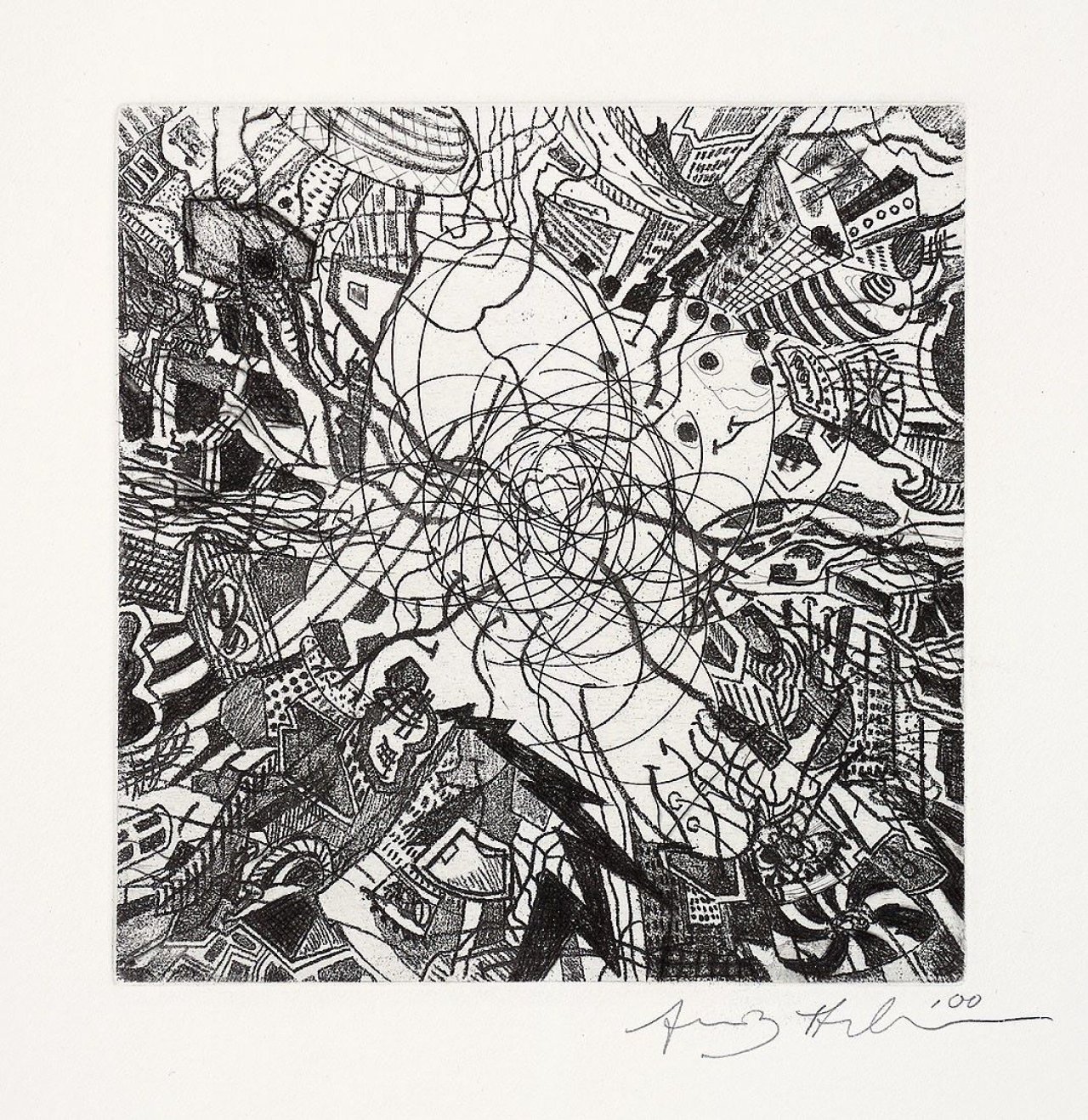 Auf diesem Bild ist das folgende Kunstwerk zu sehen: Franz Ackermann. „Grand opening (shop till you drop)“. 2000.
