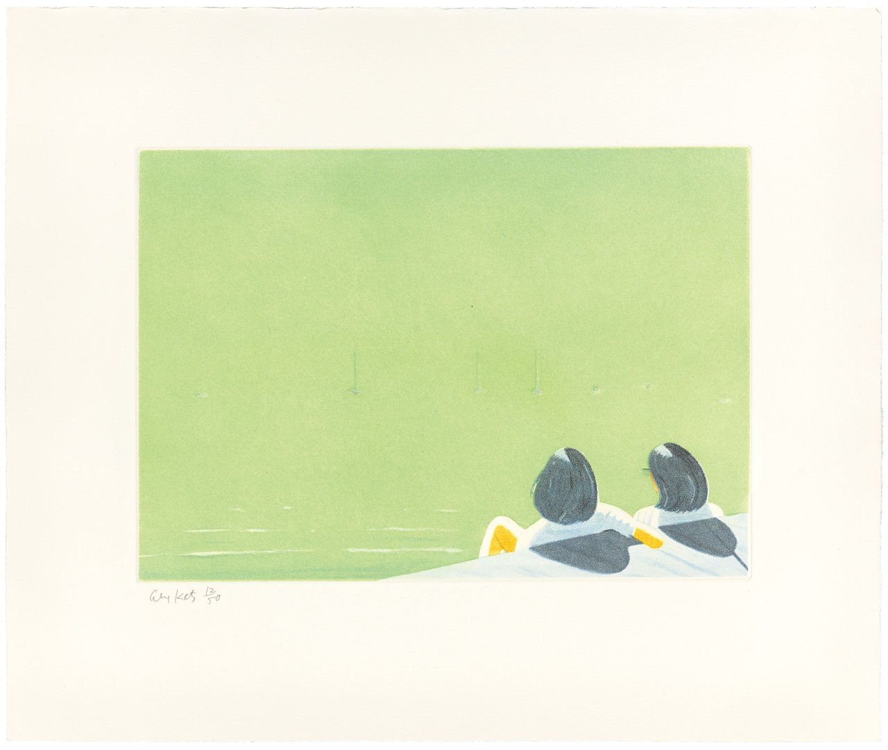 This picture shows the following artwork: Alex Katz. Al Mare (Sissel, Harbor und Harbor 10). 2006.