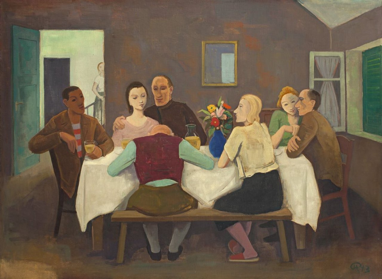 Auf diesem Bild ist das folgende Kunstwerk zu sehen: Karl Hofer. „Der Geburtstag“. 1943.