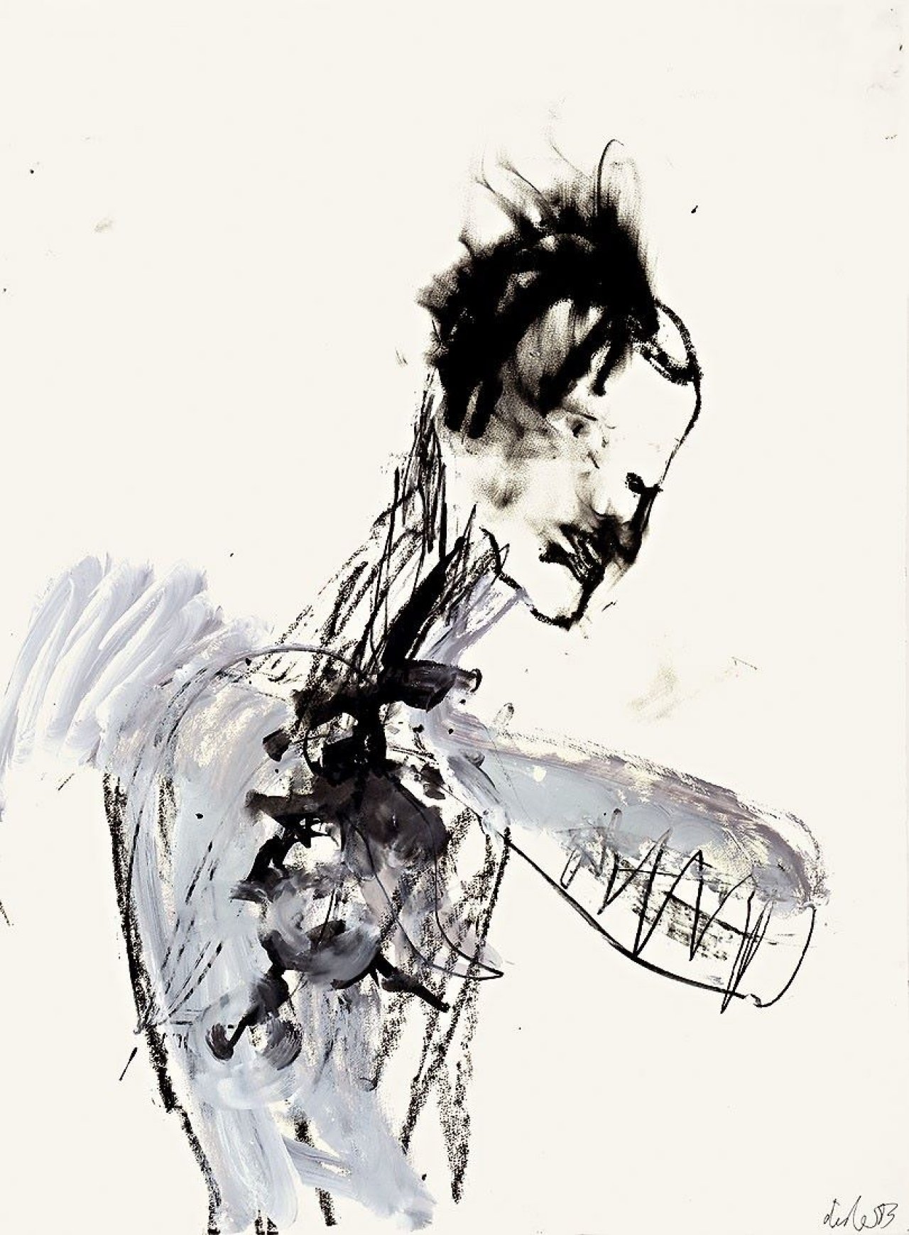 Auf diesem Bild ist das folgende Kunstwerk zu sehen: Martin Disler. Ohne Titel. 1983.