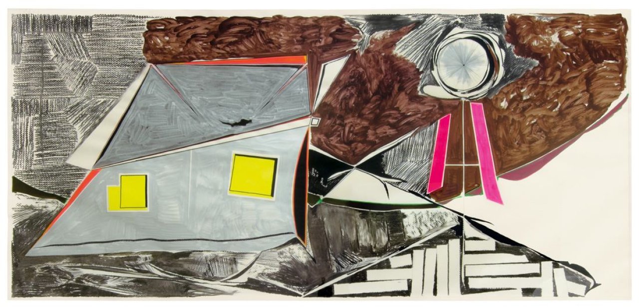 Auf diesem Bild ist das folgende Kunstwerk zu sehen: Thomas Scheibitz. Ohne Titel. 2002.