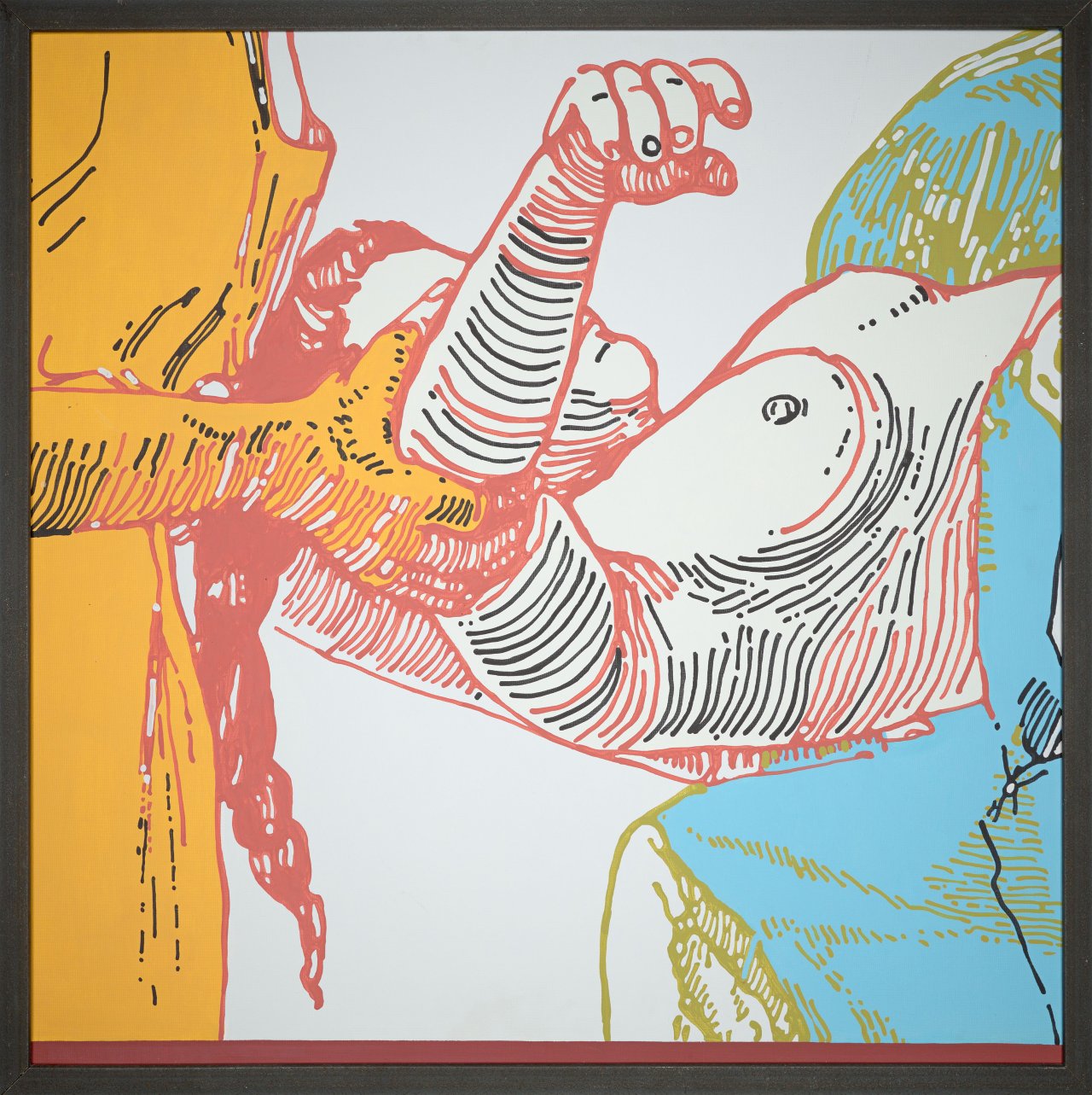 This picture shows the following artwork: Via Lewandowsky. ”zu spät”. 2001.