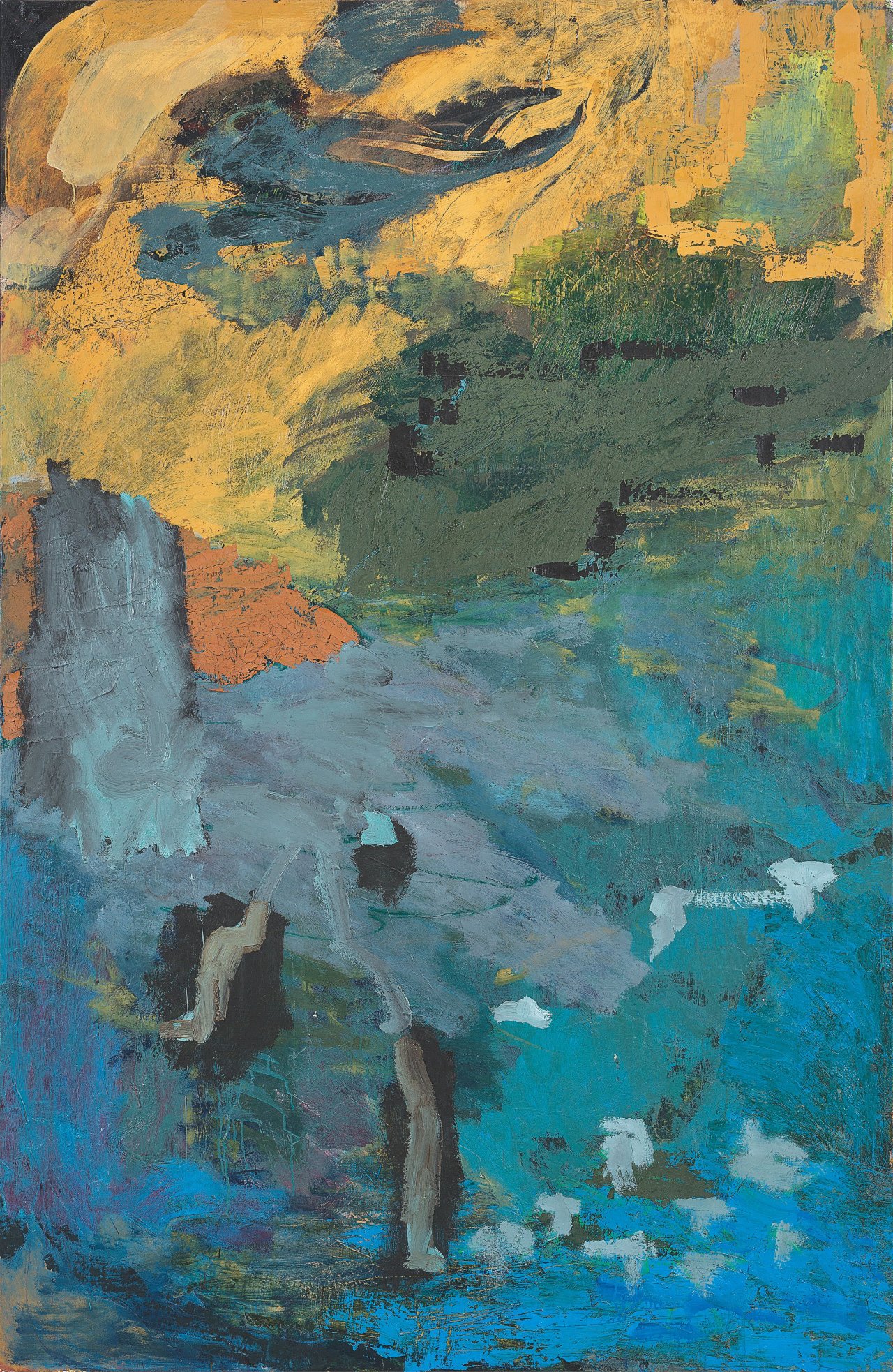 This picture shows the following artwork: Per Kirkeby. ”Die Zeit nagt I”. 1992.