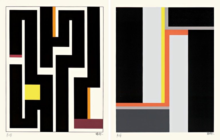 Auf diesem Bild ist das folgende Kunstwerk zu sehen: Walter Dexel. „Walter Dexel - 1965 bis 1970“. 1972.