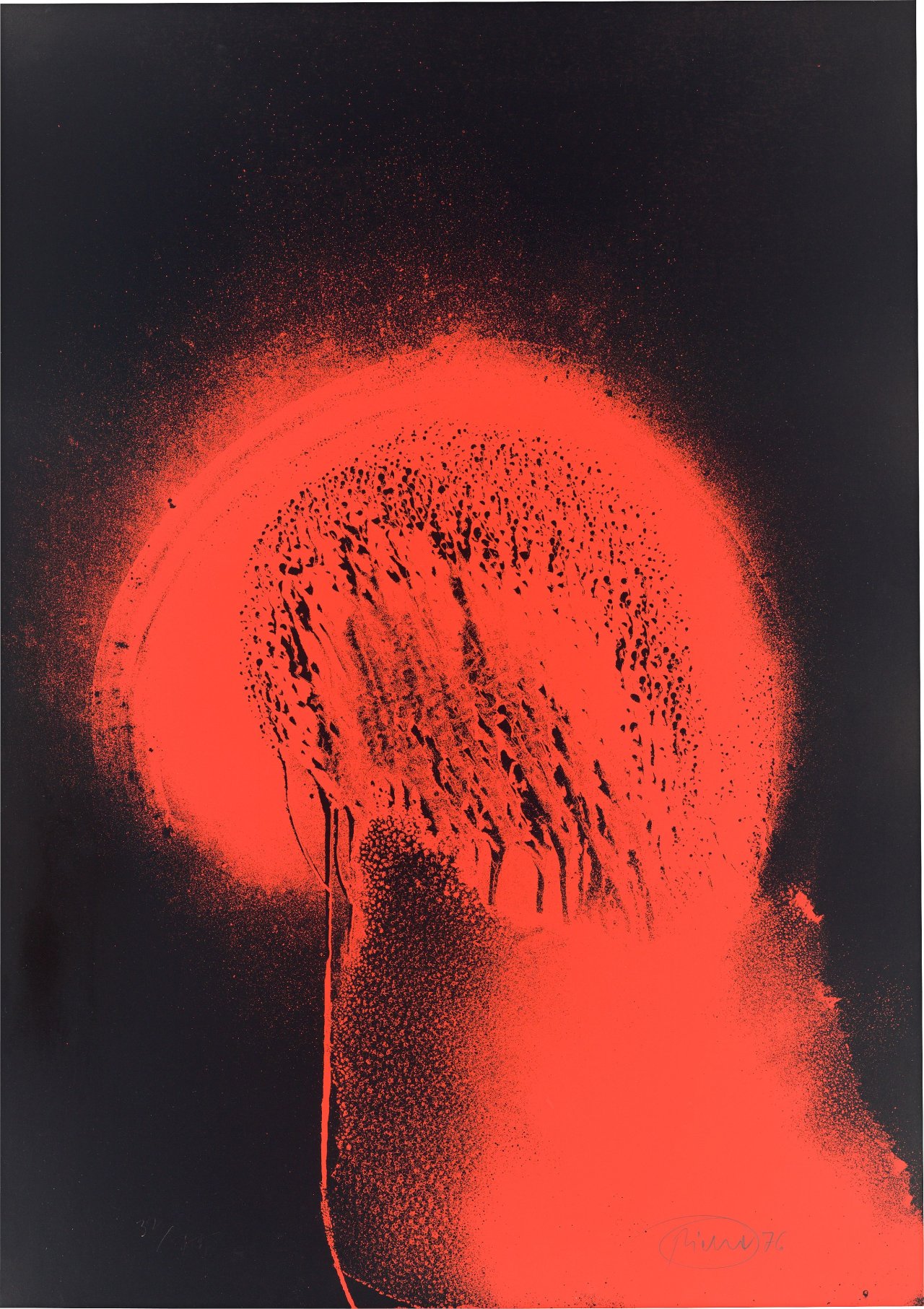 Auf diesem Bild ist das folgende Kunstwerk zu sehen: Otto Piene. „Mushroom“. 1976.