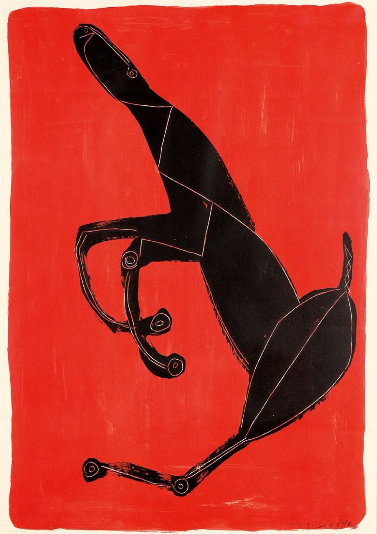 Auf diesem Bild ist das folgende Kunstwerk zu sehen: Marino Marini. Cheval. 1953.