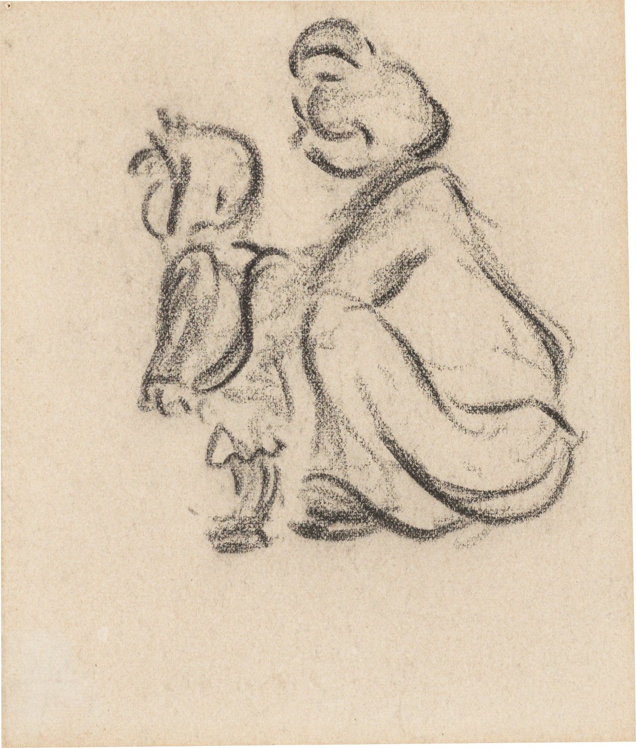 Auf diesem Bild ist das folgende Kunstwerk zu sehen: Heinrich Zille. Mutter mit Kind.