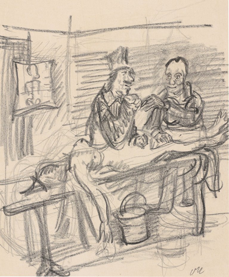 Auf diesem Bild ist das folgende Kunstwerk zu sehen: Oskar Kokoschka. Operationssaal. Um 1950/60.