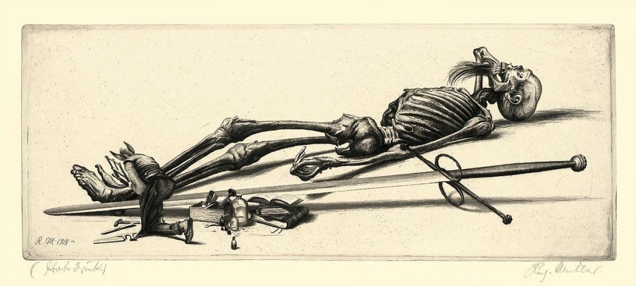 Auf diesem Bild ist das folgende Kunstwerk zu sehen: Richard Müller. „Der kleine Mensch“. 1918.
