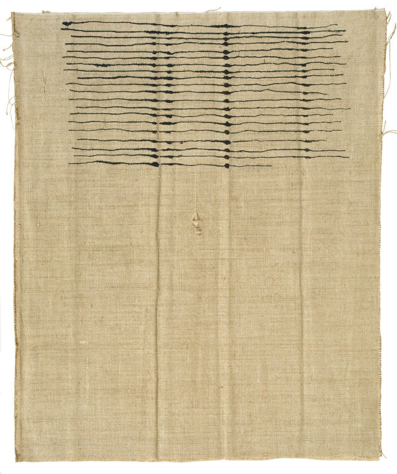Auf diesem Bild ist das folgende Kunstwerk zu sehen: Giorgio Griffa. Ohne Titel. 1970.