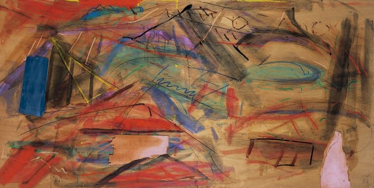 Auf diesem Bild ist das folgende Kunstwerk zu sehen: Imi Knoebel. Betrachtung. 1983.