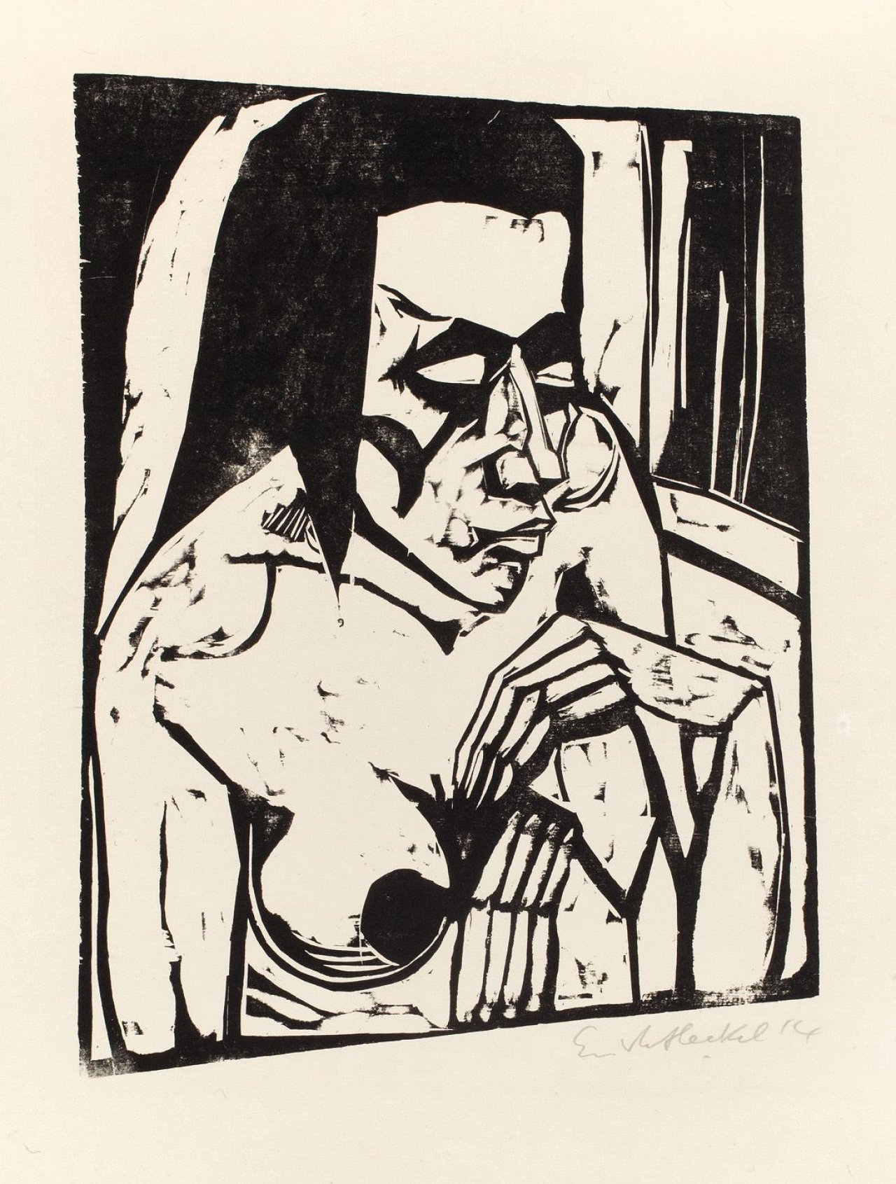 Auf diesem Bild ist das folgende Kunstwerk zu sehen: Erich Heckel. „Hockende“. 1913.