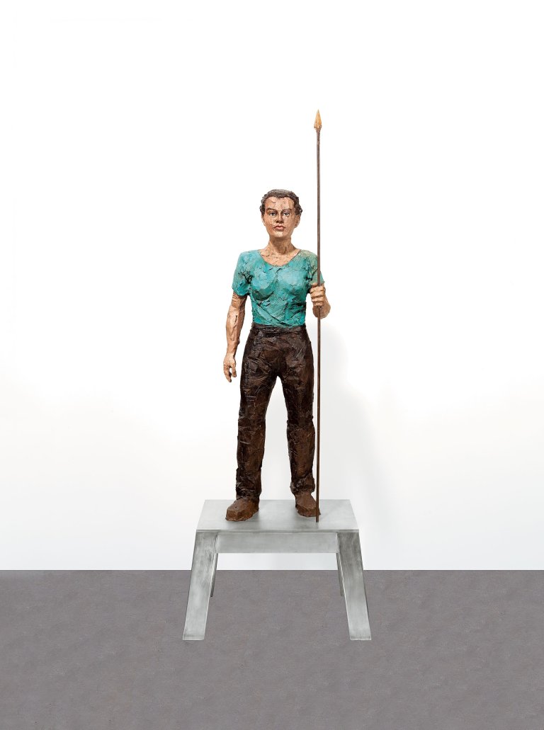 Auf diesem Bild ist das folgende Kunstwerk zu sehen: Stephan Balkenhol. Diana. 2011.