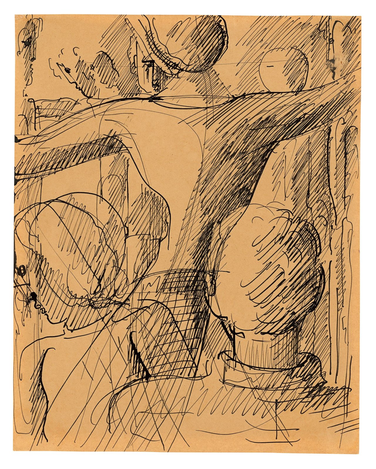 Auf diesem Bild ist das folgende Kunstwerk zu sehen: Oskar Schlemmer. „Gruppenkomposition“. 1935/36.