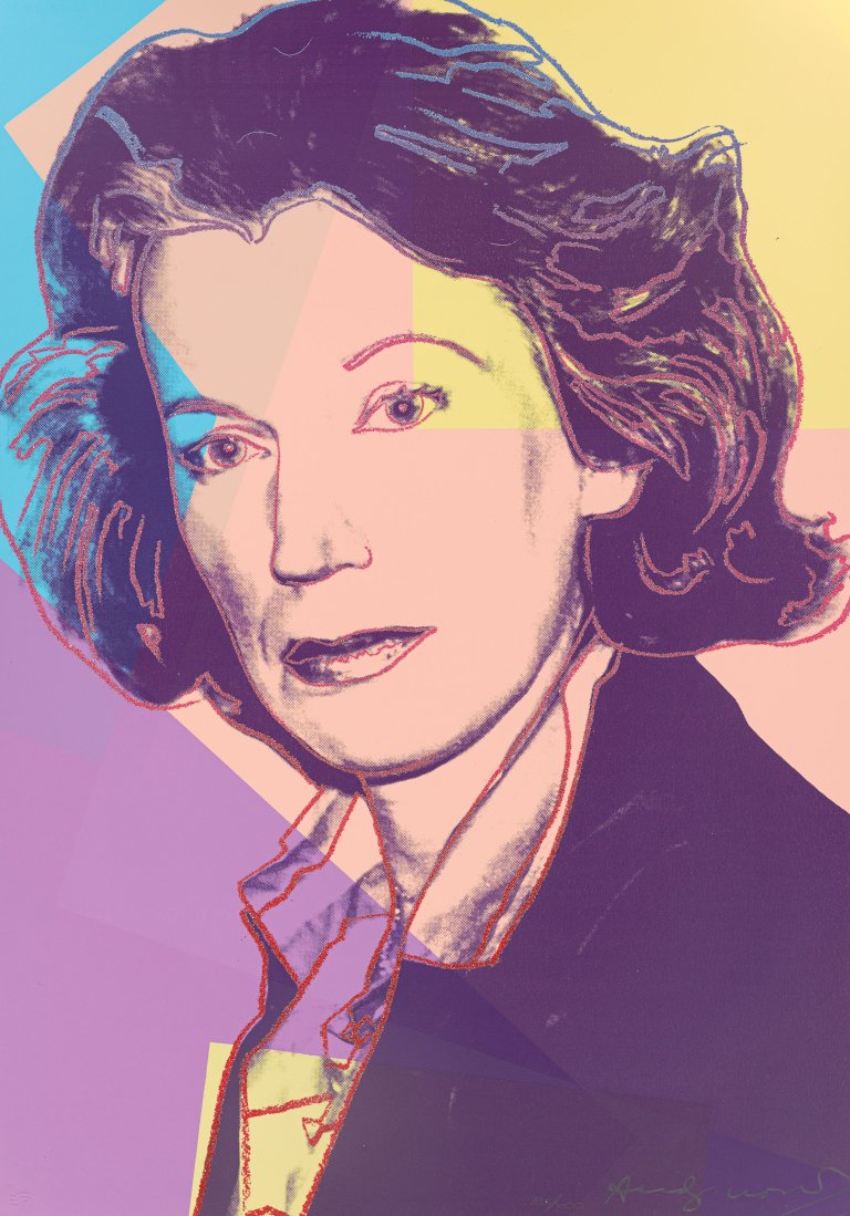This picture shows the following artwork: Andy Warhol. „Mildred Scheel“. 1980.