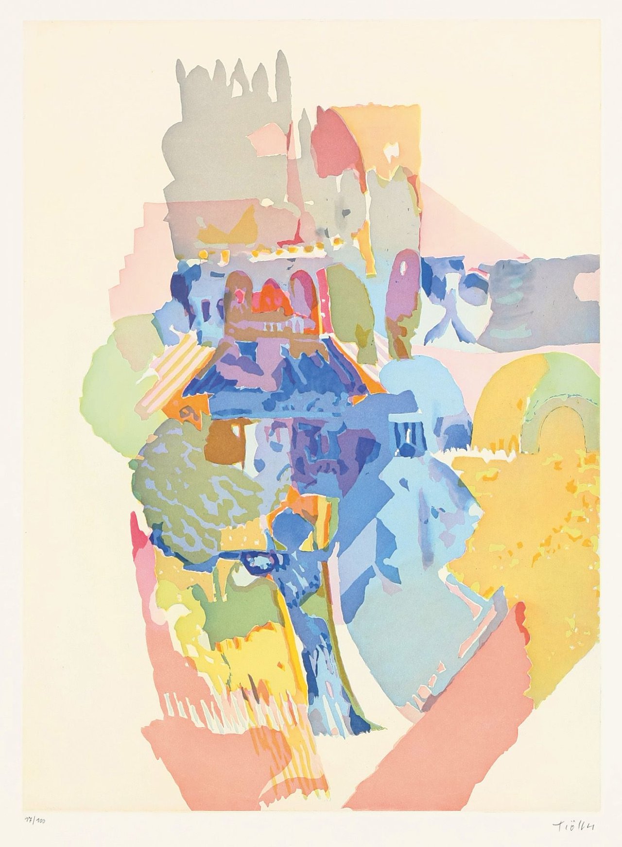 Auf diesem Bild ist das folgende Kunstwerk zu sehen: Heinz Trökes. Ohne Titel. 1975.
