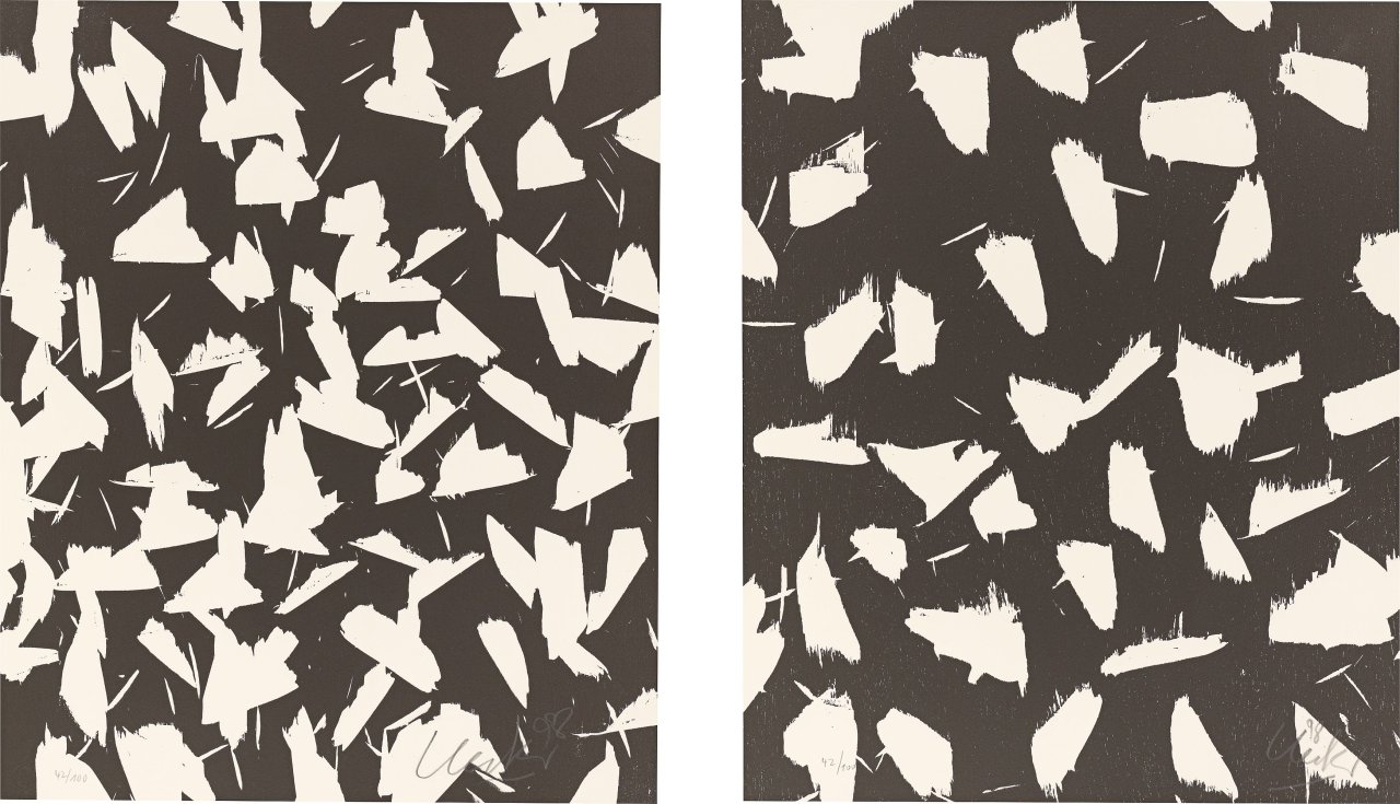 Auf diesem Bild ist das folgende Kunstwerk zu sehen: Günther Uecker. „Lichtungen“. 1997/98.