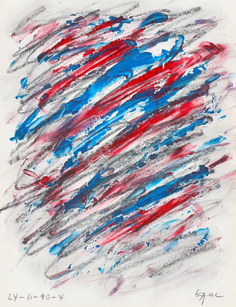 Auf diesem Bild ist das folgende Kunstwerk zu sehen: Winfred Gaul. „Die Malerei ist eine eifersüchtige Geliebte“. 1992.
