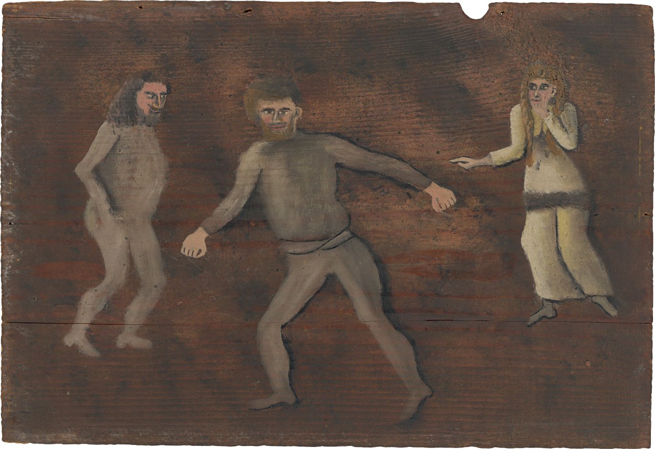 Auf diesem Bild ist das folgende Kunstwerk zu sehen: Adalbert Trillhaase. Pankok als Retter. 1920er-Jahre.