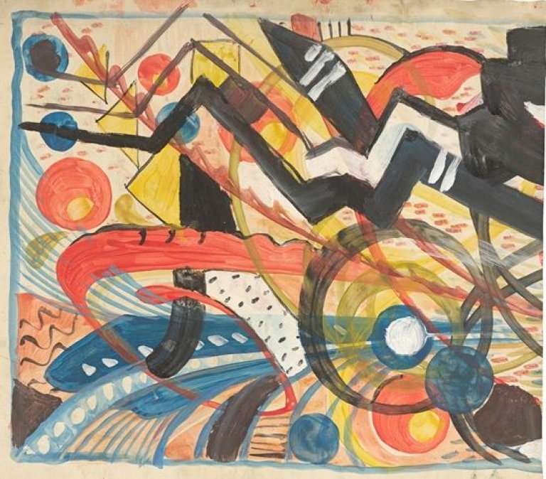 Auf diesem Bild ist das folgende Kunstwerk zu sehen: Fred Thieler. Ohne Titel. 1949.