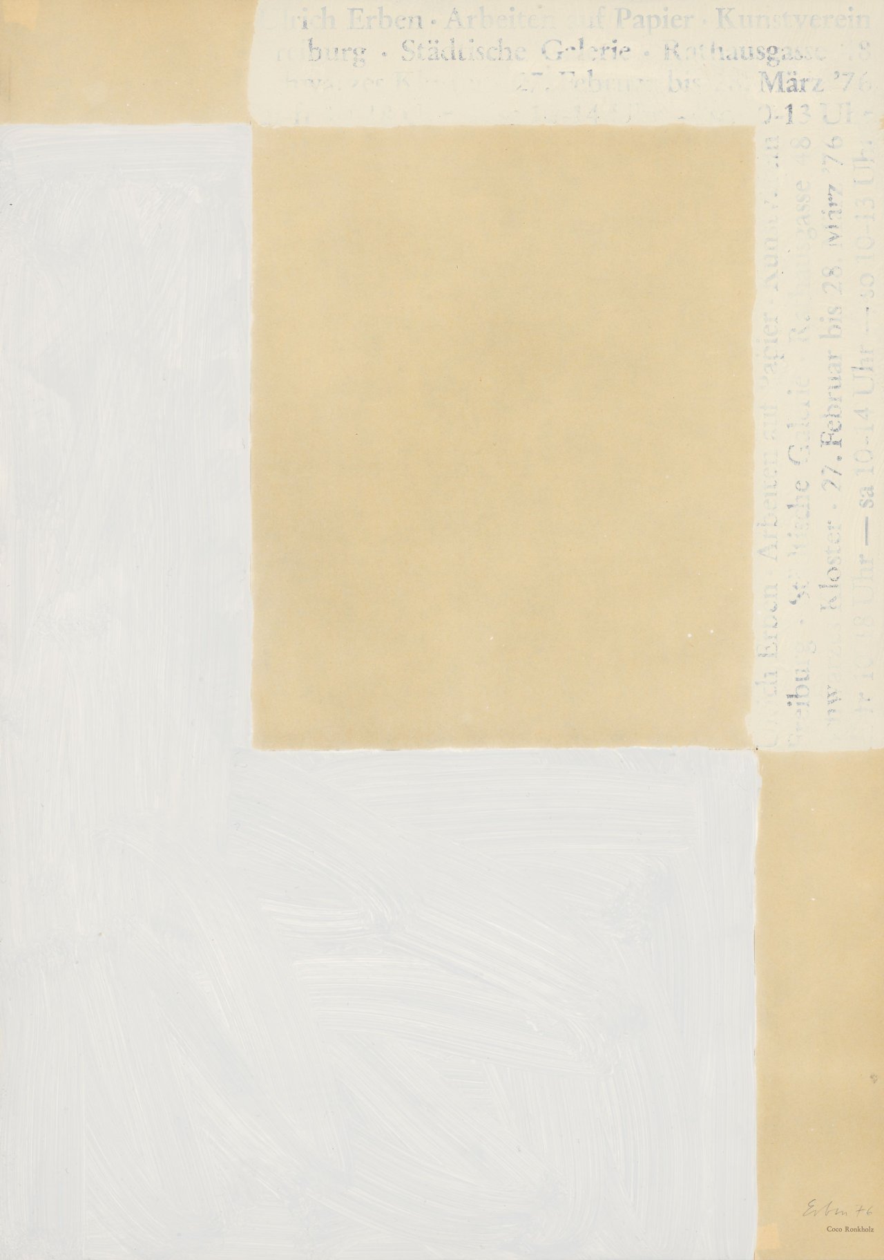 Auf diesem Bild ist das folgende Kunstwerk zu sehen: Ulrich Erben. Ohne Titel. 1976.