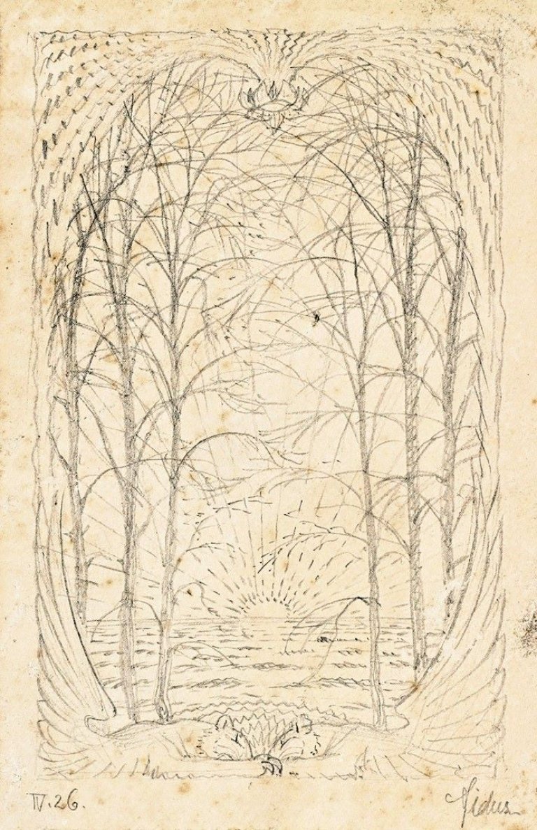 Auf diesem Bild ist das folgende Kunstwerk zu sehen:  Fidus (d.i. Höppener, Hugo). Rügenscher Morgen. 1926.