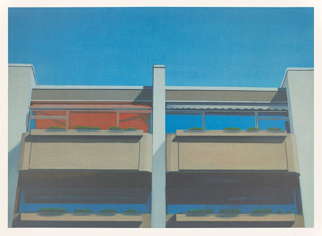 Auf diesem Bild ist das folgende Kunstwerk zu sehen: Eberhard Havekost. „4 Kabinen“. 2000.