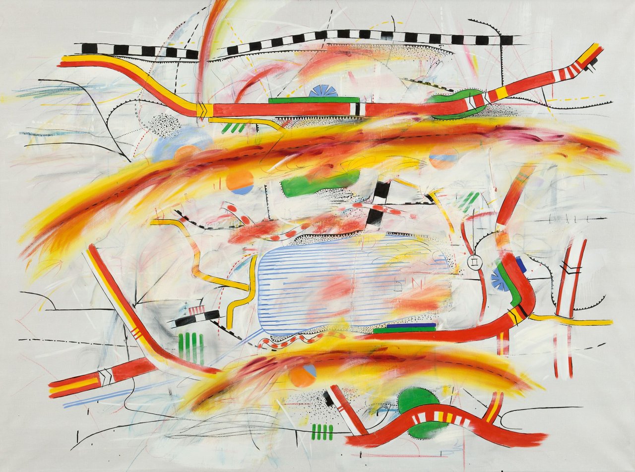 Auf diesem Bild ist das folgende Kunstwerk zu sehen: Peter Brüning. „Ohne Titel“. 1964.
