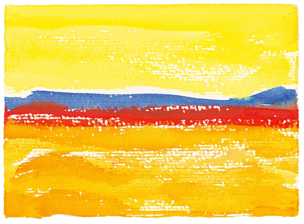 Auf diesem Bild ist das folgende Kunstwerk zu sehen: Günther Uecker. Ohne Titel (aus der Serie Mongolei). 1984.