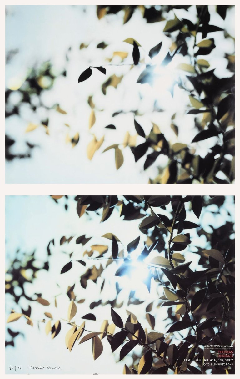 Auf diesem Bild ist das folgende Kunstwerk zu sehen: Thomas Demand. „Flare (Detail #18, #19)“. 2002.