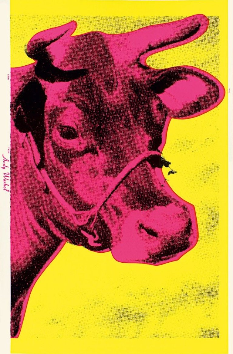 This picture shows the following artwork: Andy Warhol. „Cow“. 1966.