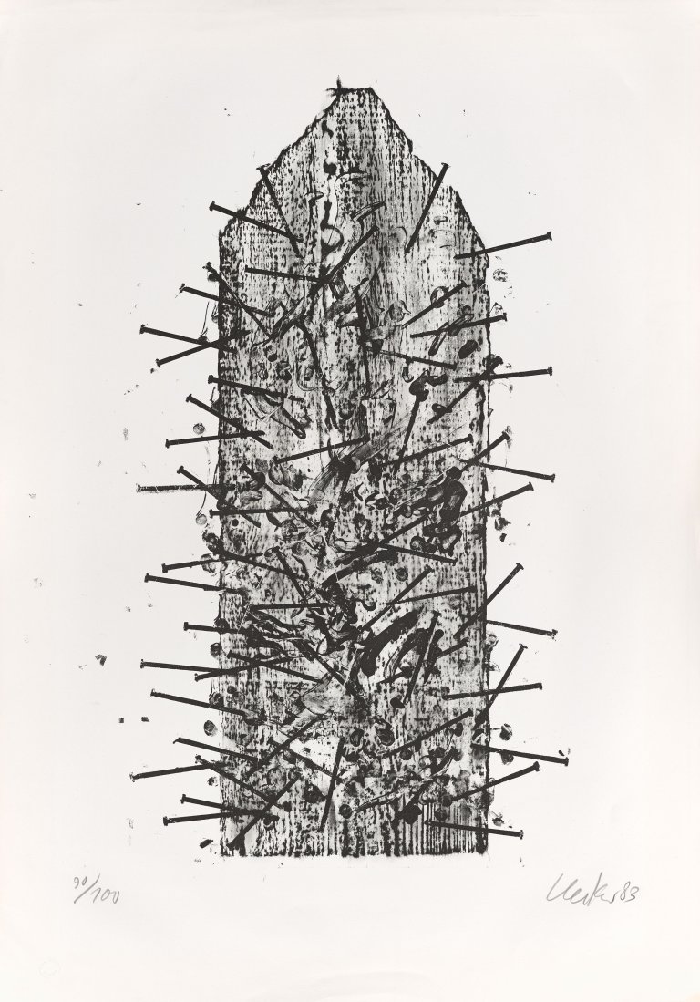 Auf diesem Bild ist das folgende Kunstwerk zu sehen: Günther Uecker. „Goslar“. 1983.