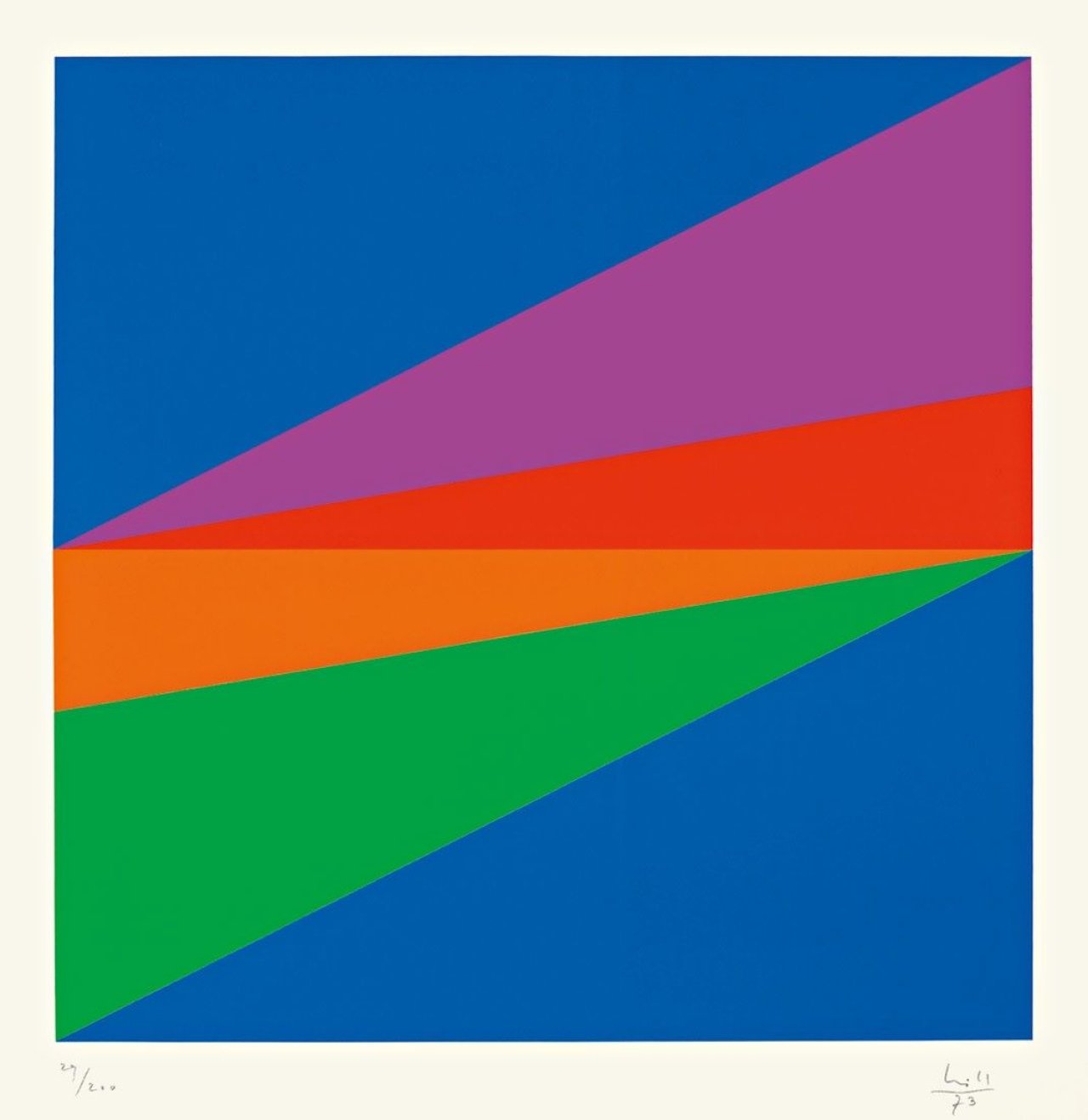 Auf diesem Bild ist das folgende Kunstwerk zu sehen:  Mappenwerk. „9x5 konkret“ (Portfolio II). 1973.