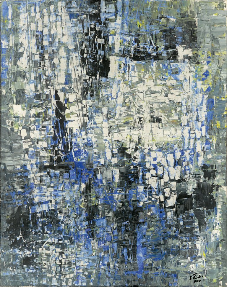 Auf diesem Bild ist das folgende Kunstwerk zu sehen: Fred Thieler. „O.f.58“. 1958.
