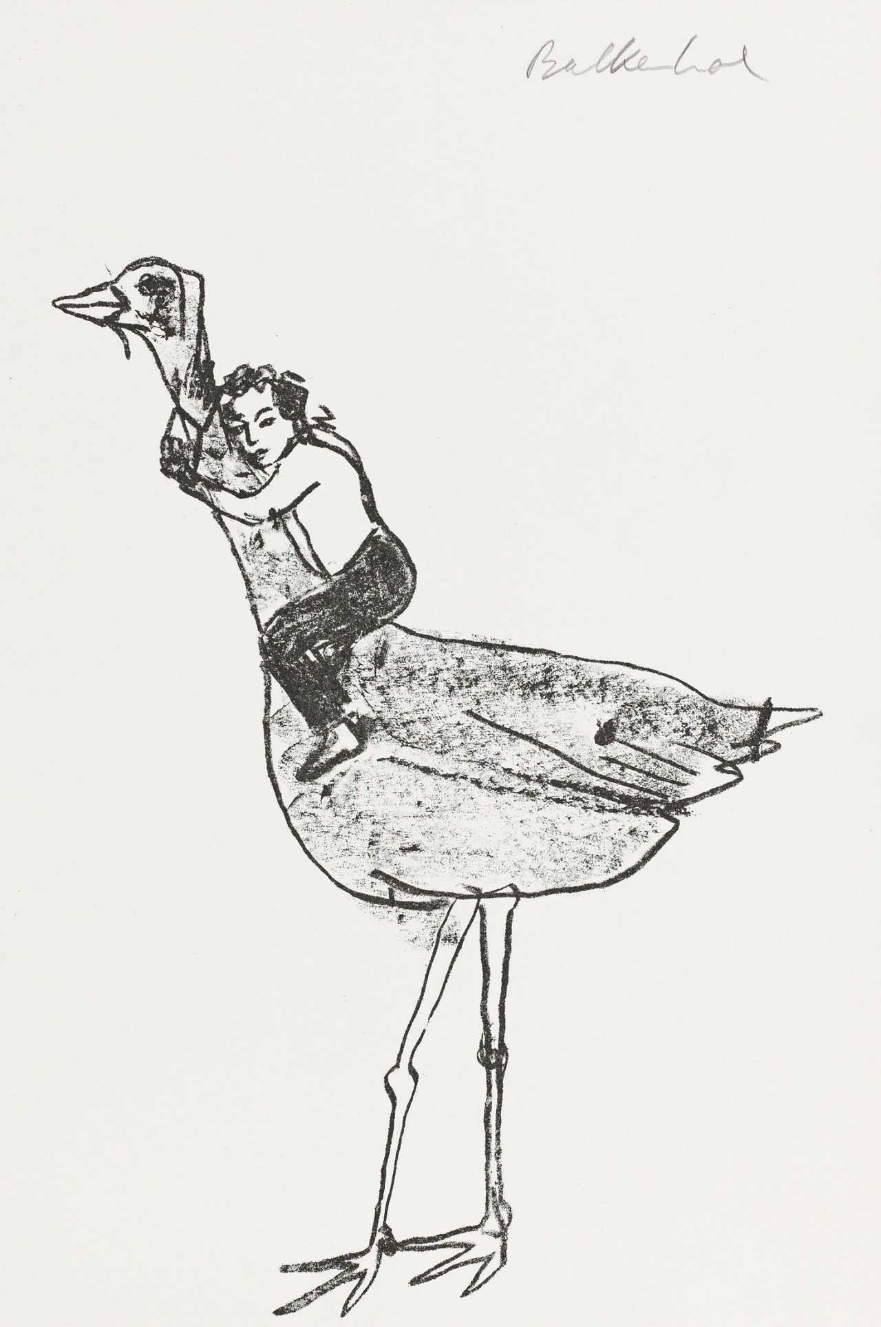This picture shows the following artwork: Stephan Balkenhol. „Stephan Balkenhol Acht Steindrucke“. 1993.